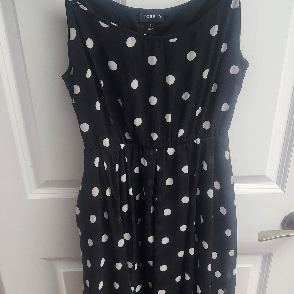 Torrid Black Polka Dot Women's Dress